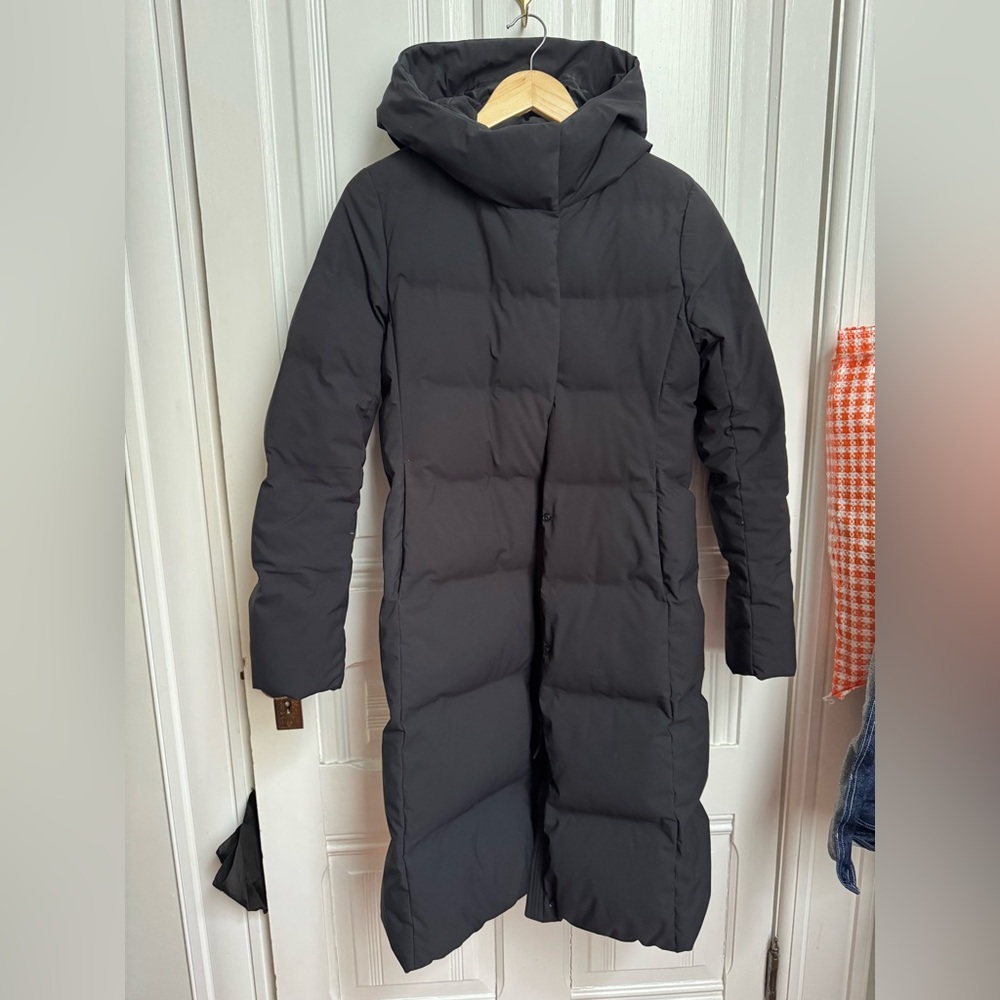 UNIQLO Black Seamless Long Puffer Coat XS